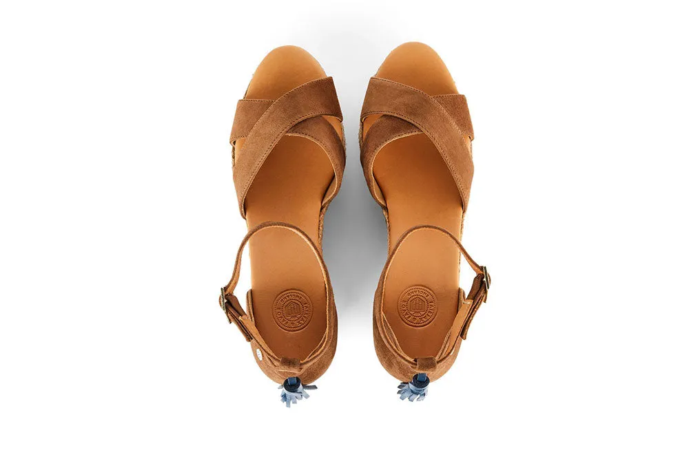 Classic Tan Wedge Sandal