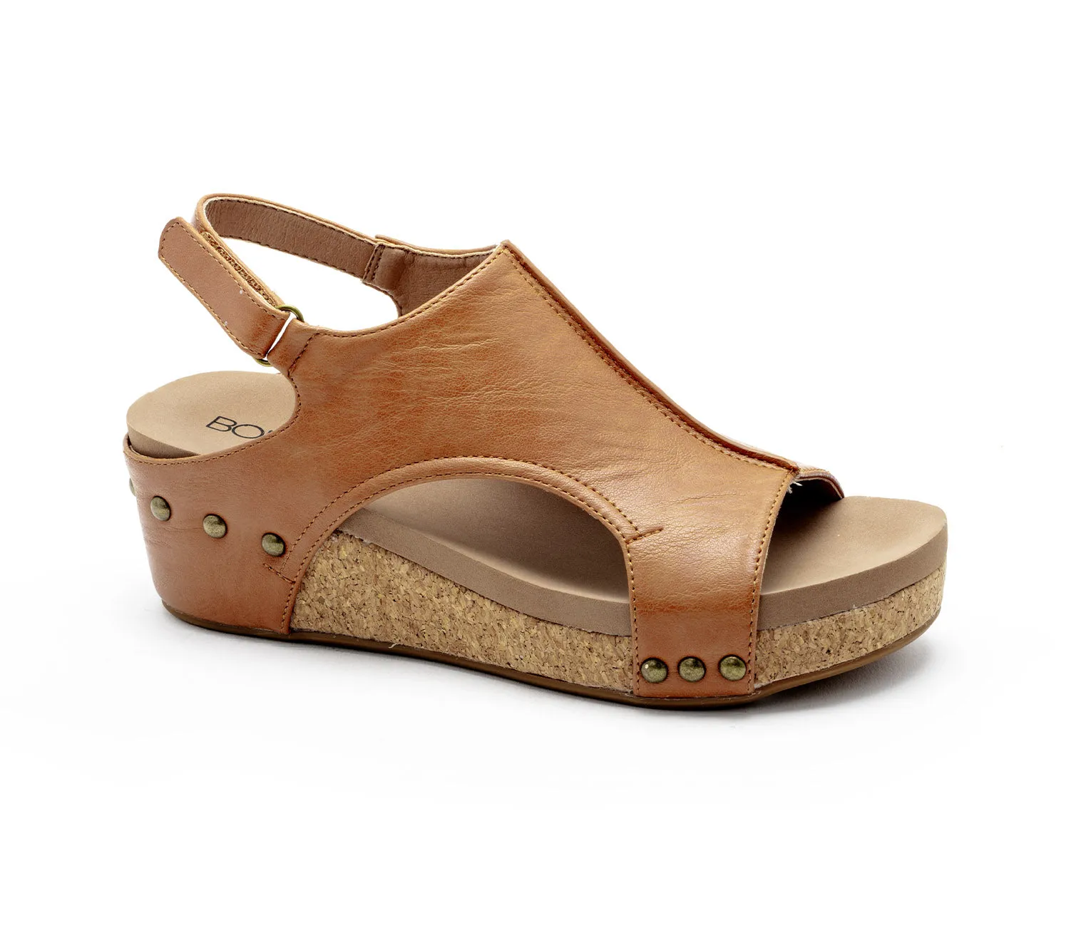 COGNAC SMOOTH Corkys Volta 2 Wedge