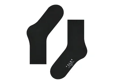 Cosy Black Wool Socks by Falke