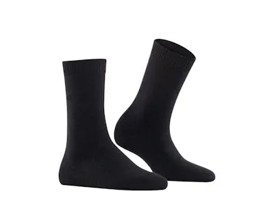 Cosy Black Wool Socks by Falke