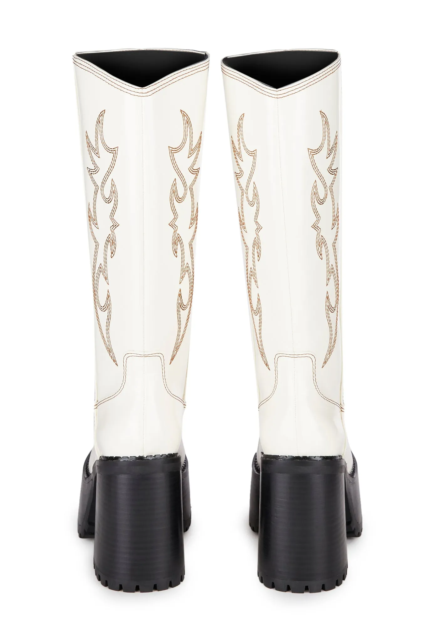 Cream Canyon Town Western Boots