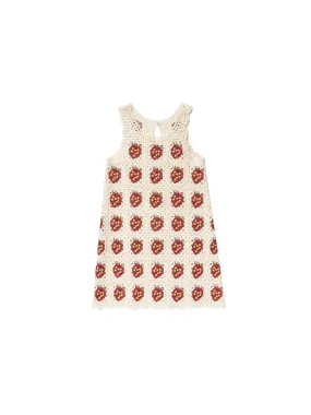 Strawberry Crochet Mini Dress