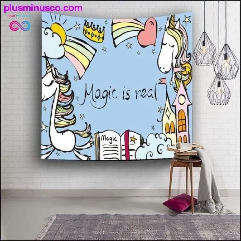 Cute Unicorn Tapestry Yoga Mat Beach Towel