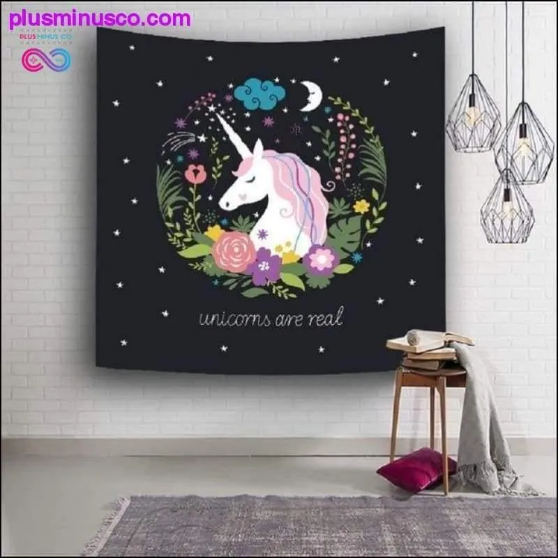 Cute Unicorn Tapestry Yoga Mat Beach Towel