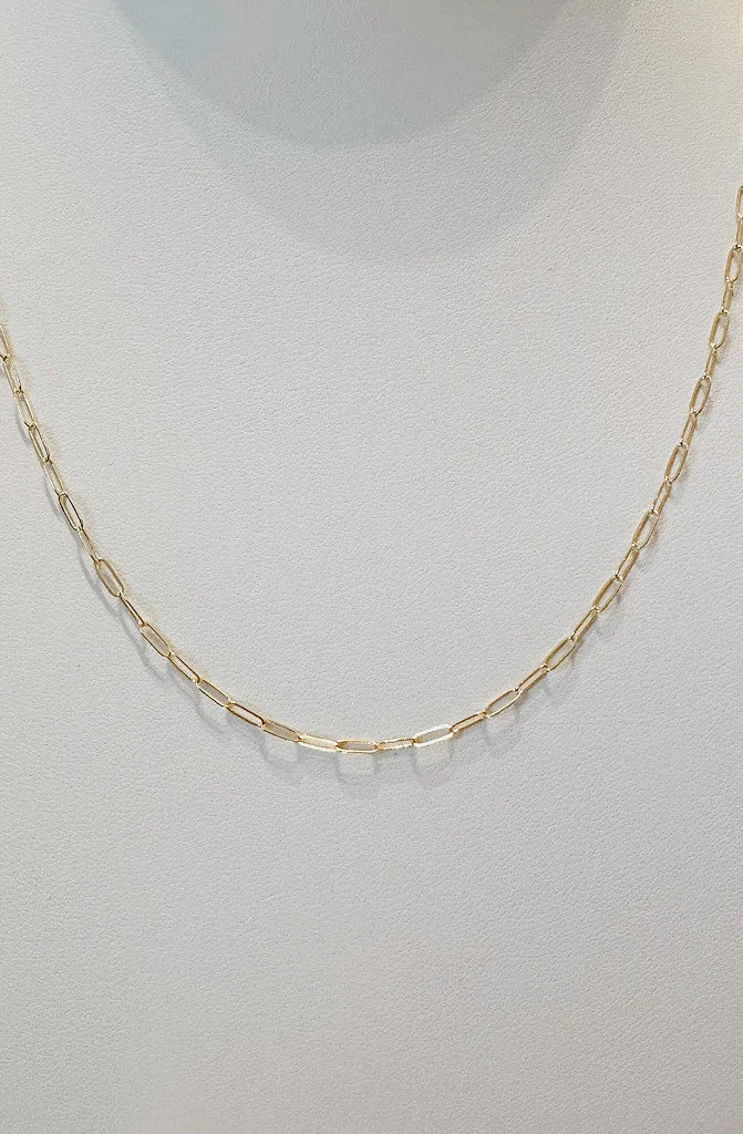 DAINTY PAPERCLIP LINK CHAIN