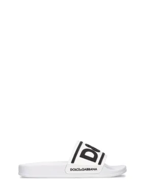 Dolce&Gabbana Logo Rubber Slide Sandals