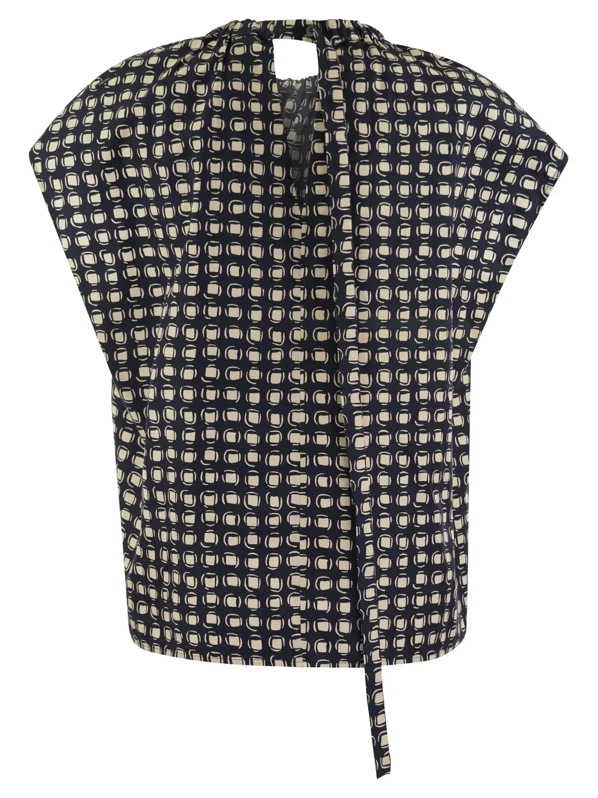 Short Sleeves Elegant Style Shirts & Blouses with Dots Cotton by S Max Mara