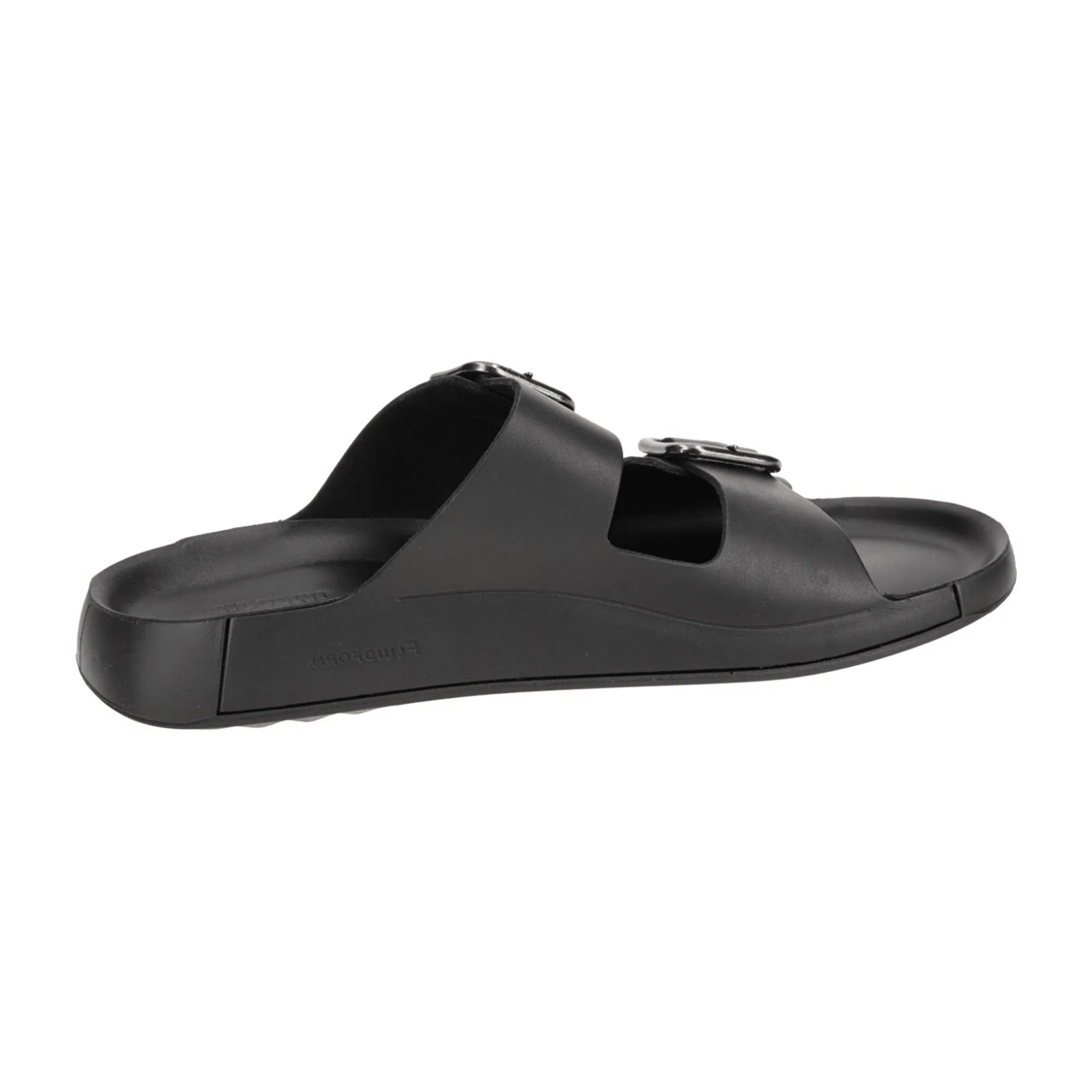 Ecco Cozmo Men's Slide Sandals Black Buckle 500934 Stylish Comfortable