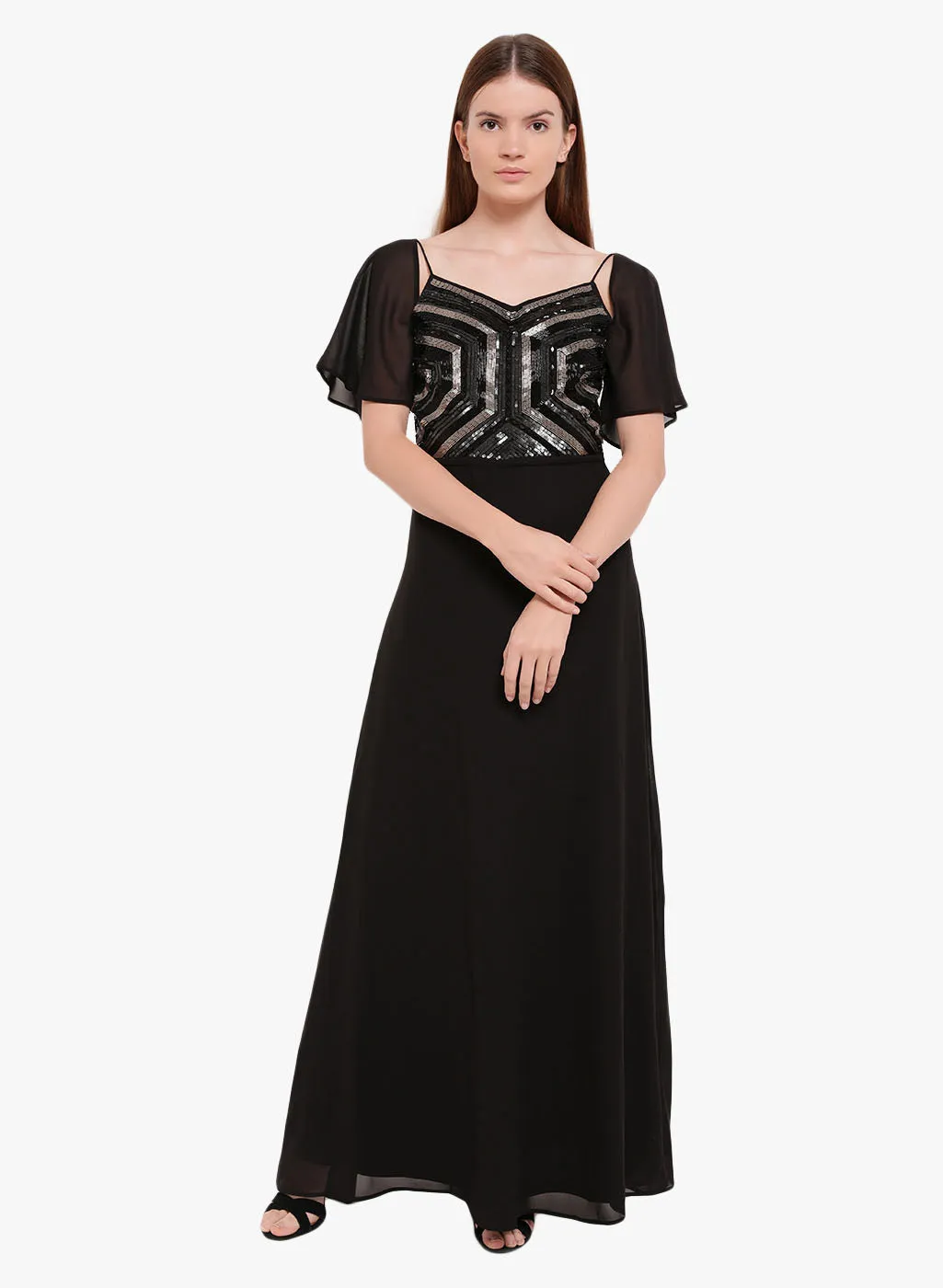 Mary Embellished Maxi Dress