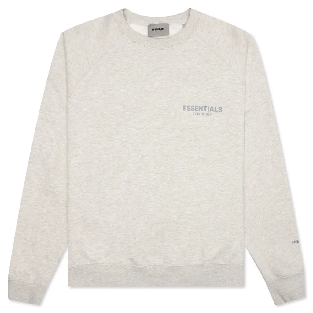 Essentials Light Heather Oatmeal Crewneck Pullover