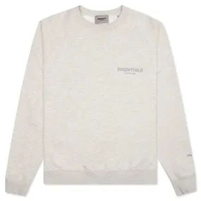 Essentials Light Heather Oatmeal Crewneck Pullover