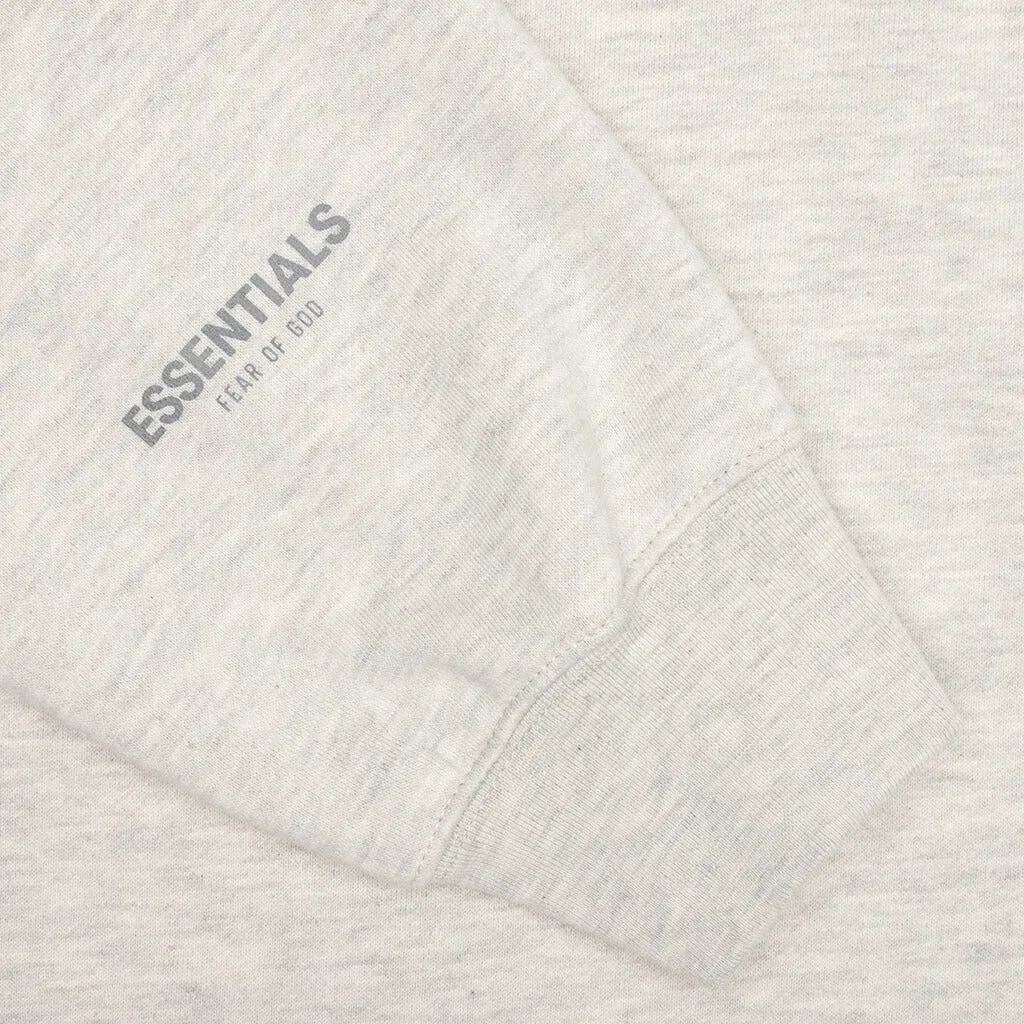 Essentials Light Heather Oatmeal Crewneck Pullover