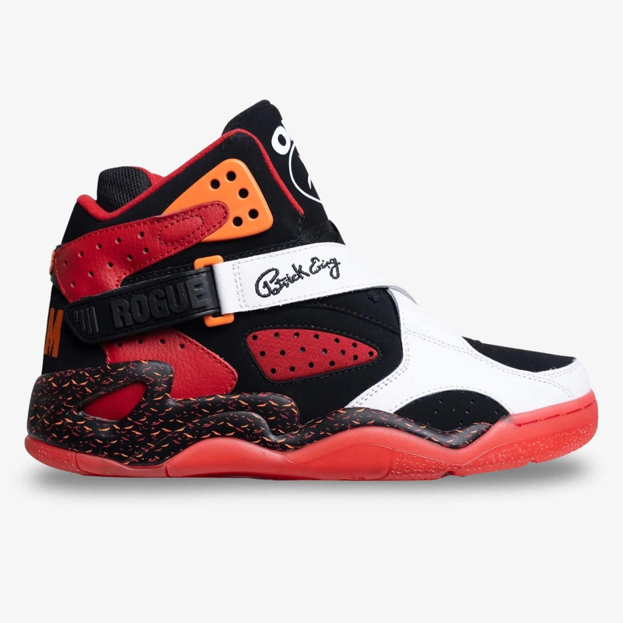 Mens Red and Black Ewing Athletics Sneakers