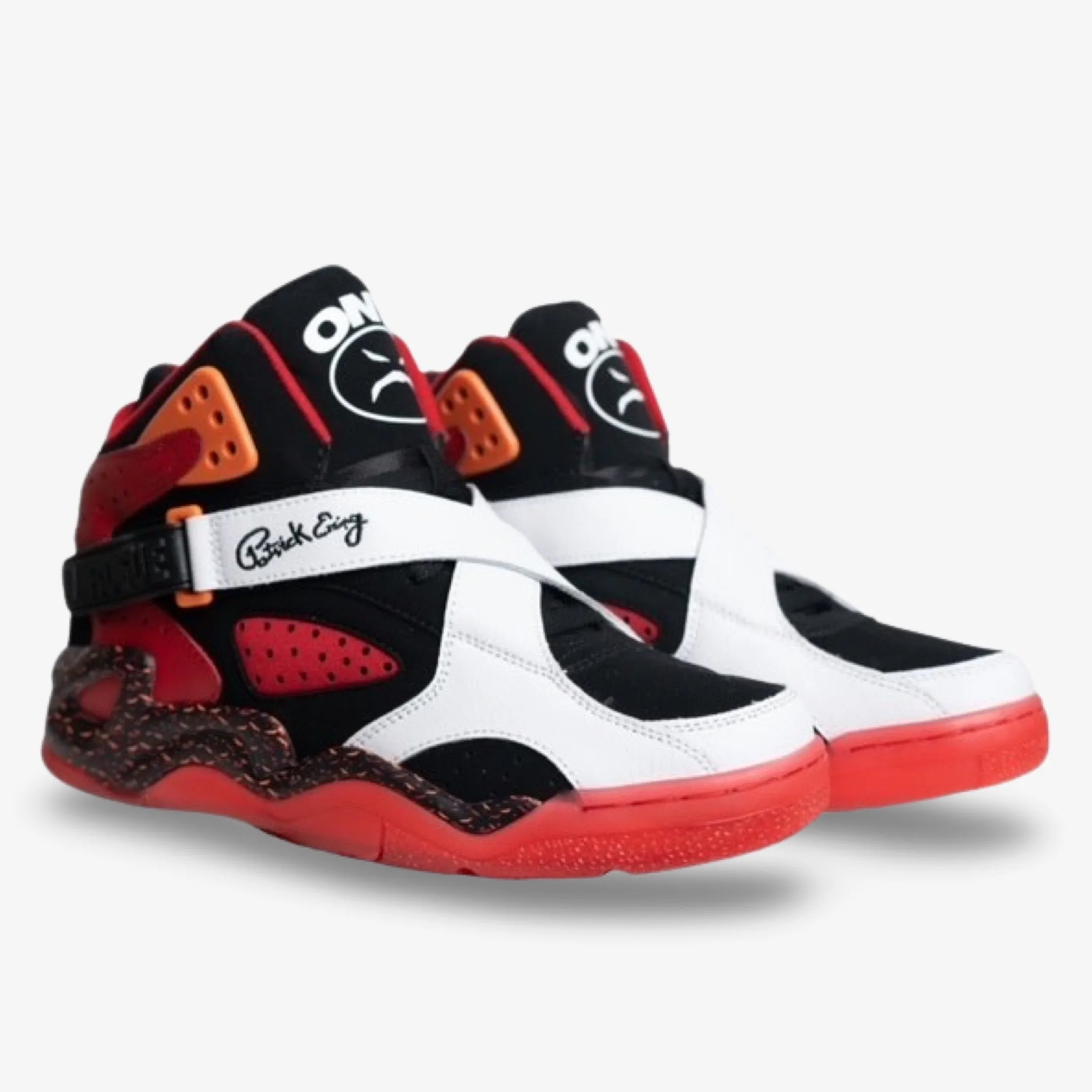 Mens Red and Black Ewing Athletics Sneakers