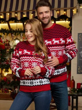 Festive Christmas Couple Sweaters 2024