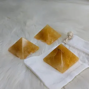 Golden Healer Quartz Pyramid