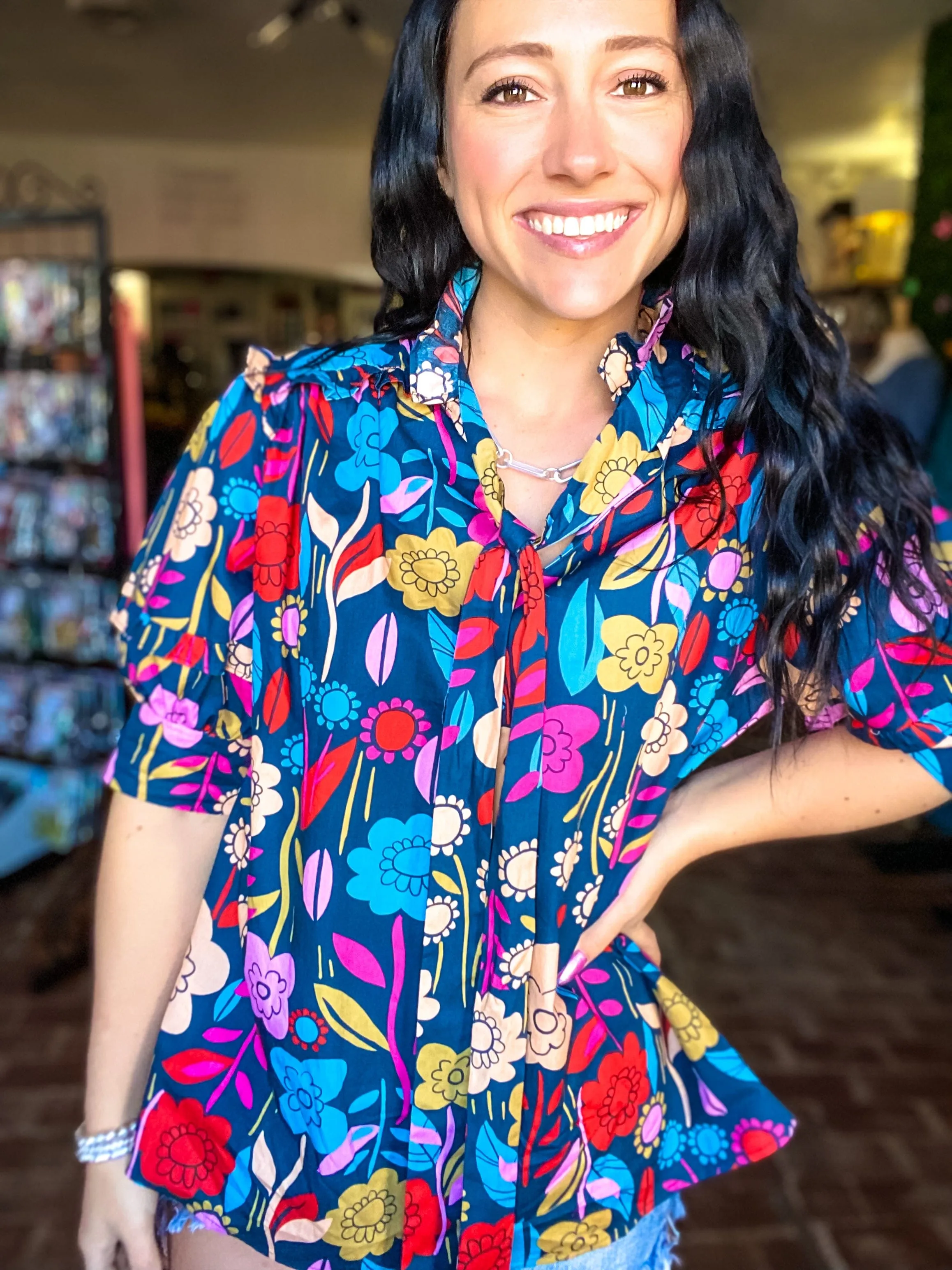 Paige Flower Print Blouse