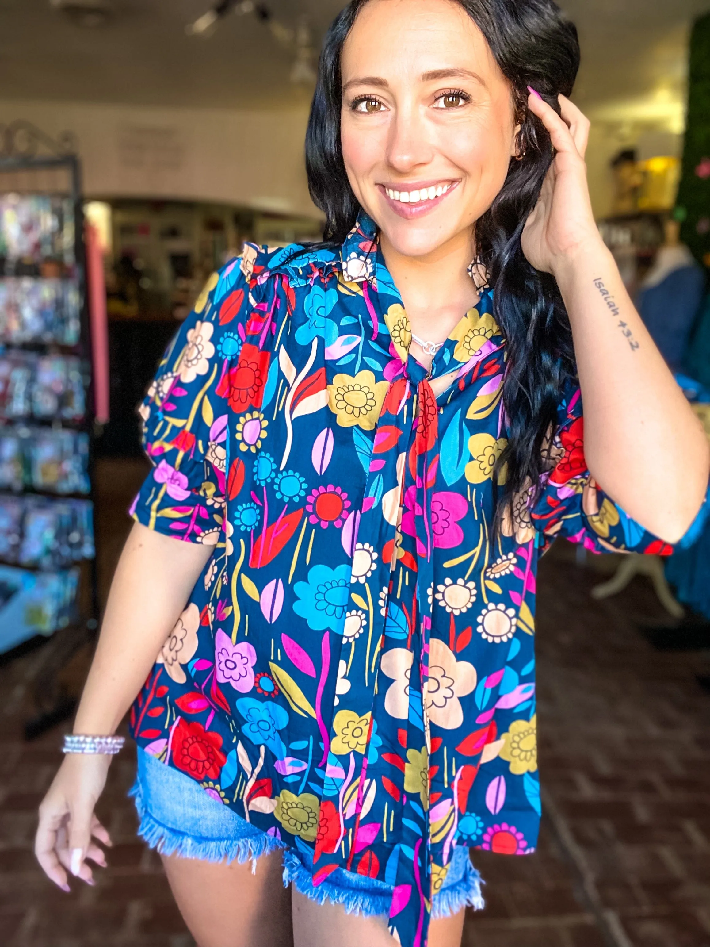 Paige Flower Print Blouse