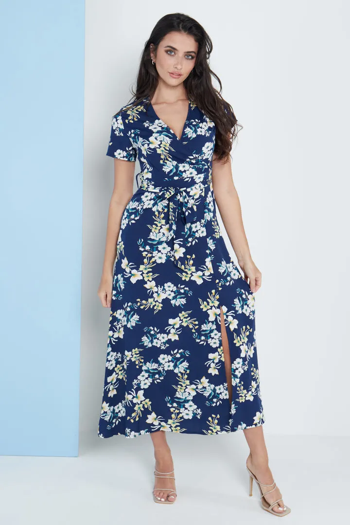 London Floral Print Maxi Dress