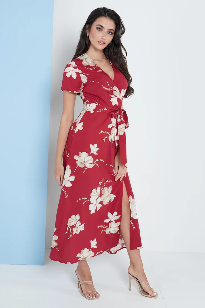 London Floral Print Maxi Dress