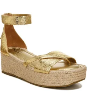 Franco Sarto Verita Women's Leather Thong Wedge Heels