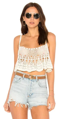 Crochet Crop Tank by Free People Free Bird