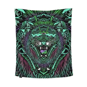 acid tiger tapestry