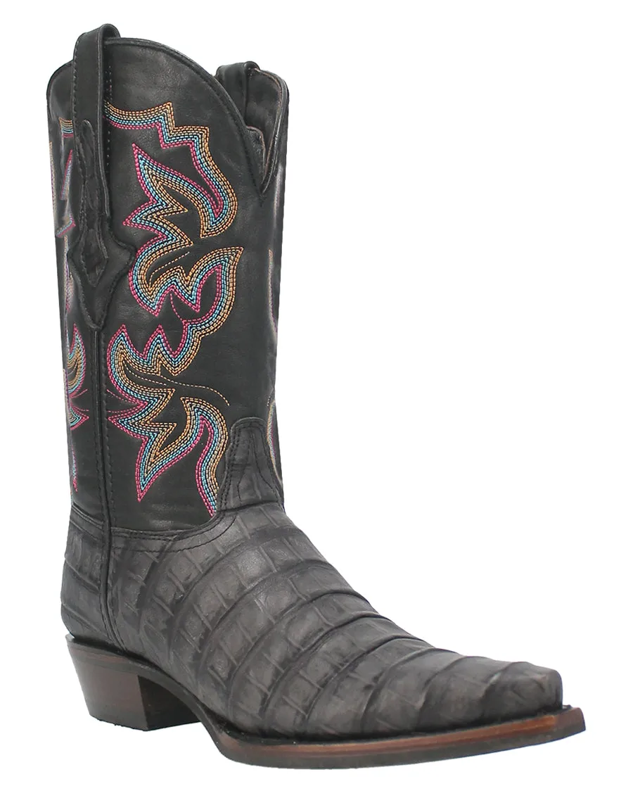 Western Boots with Gator Print