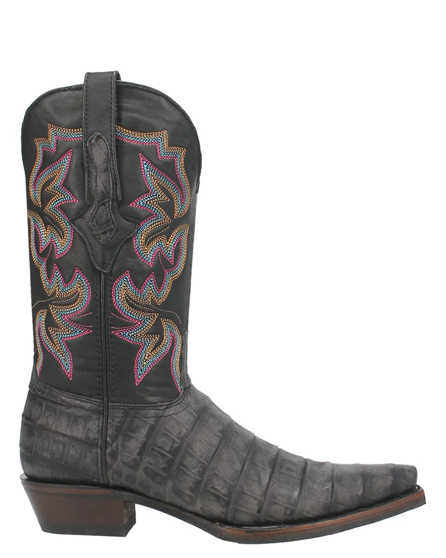 Western Boots with Gator Print