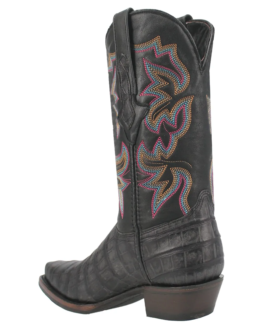 Western Boots with Gator Print