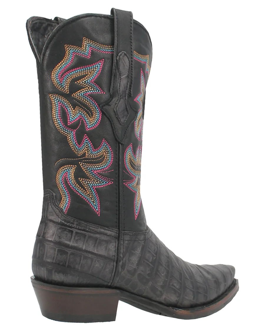 Western Boots with Gator Print