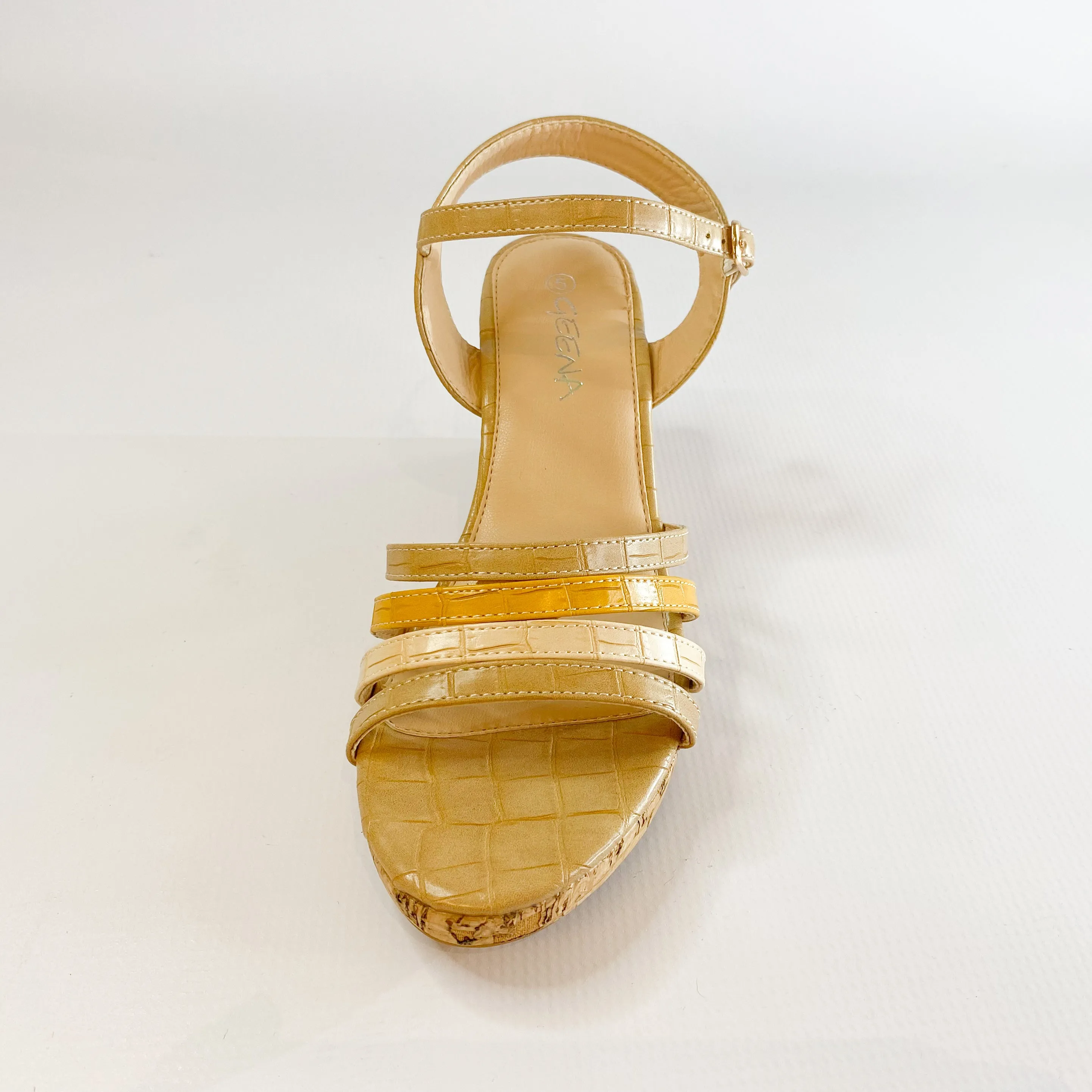 Multicoloured Cork Wedge Geena