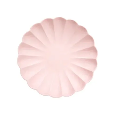 Pink Small Candy Scalloped Plates