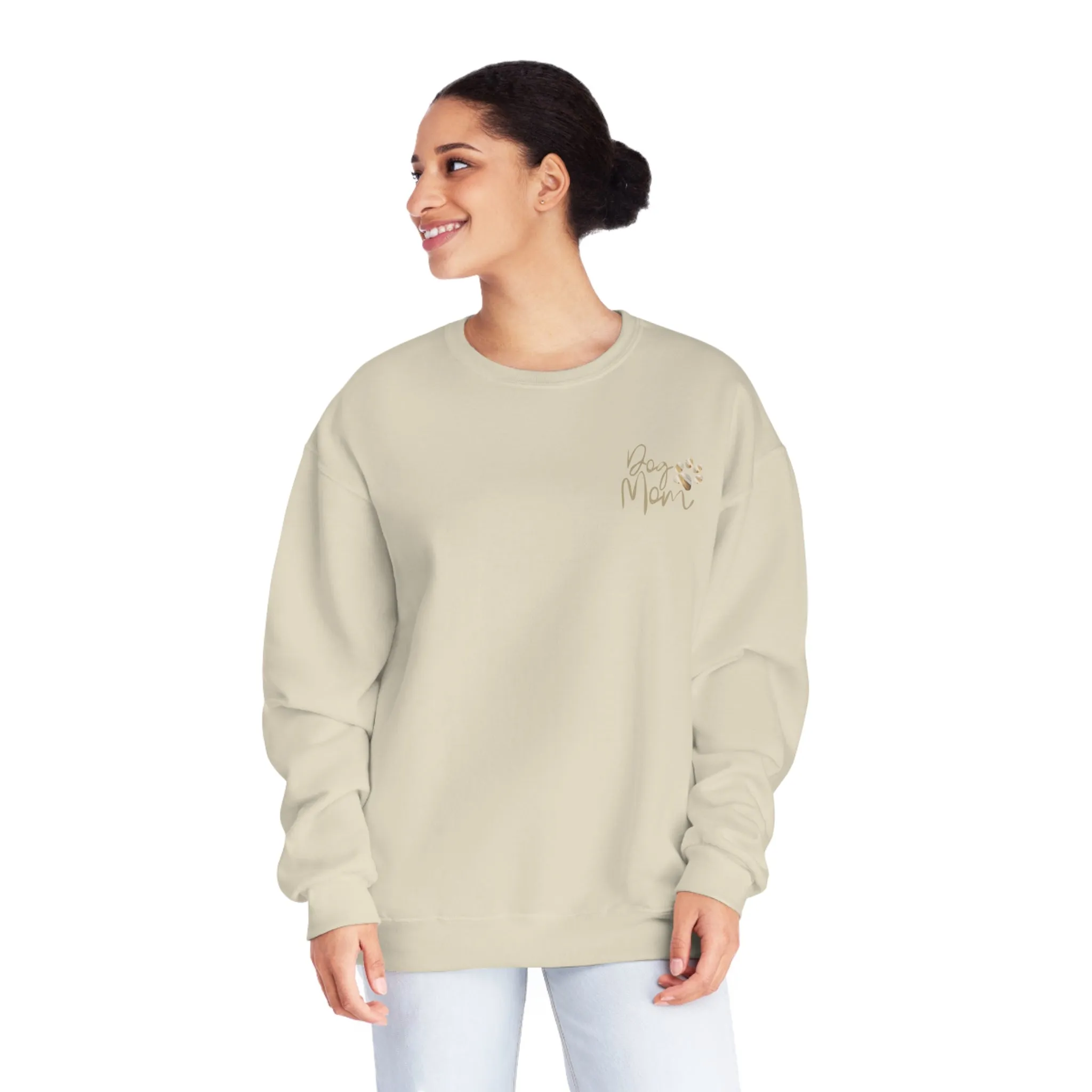 Dog Mom Gold Crewneck Sweatshirt