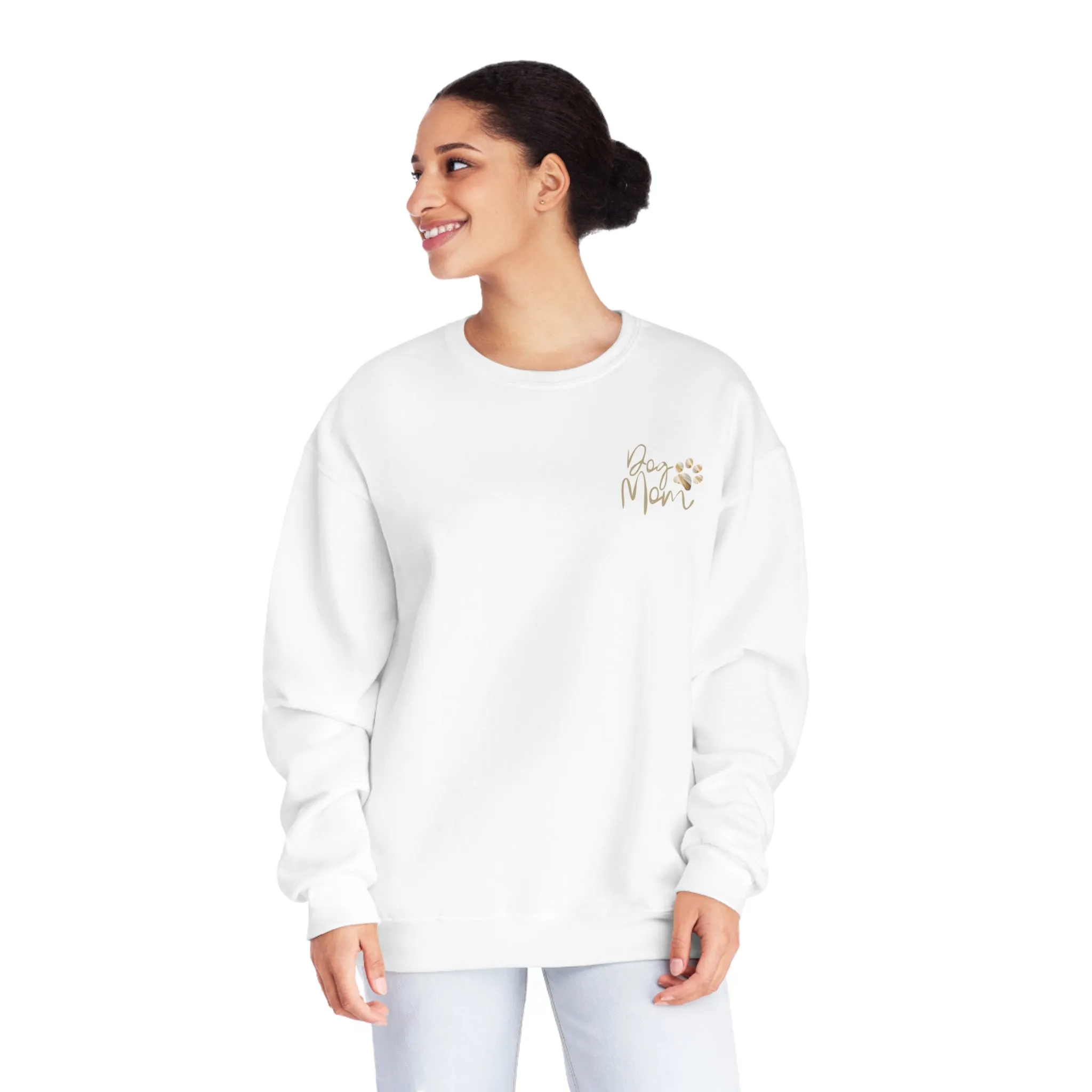 Dog Mom Gold Crewneck Sweatshirt