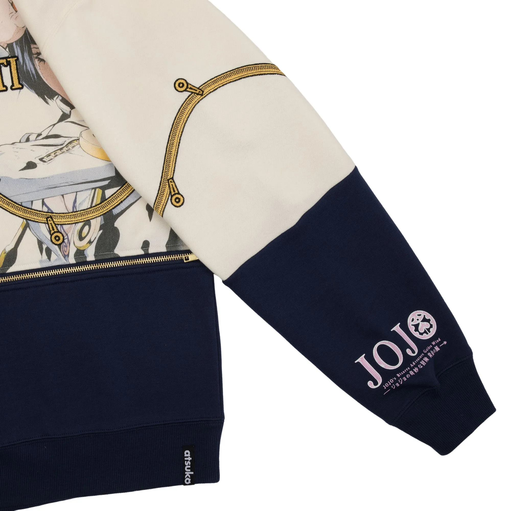 Golden Wind Bucciarati Zip Panel Sweatshirt