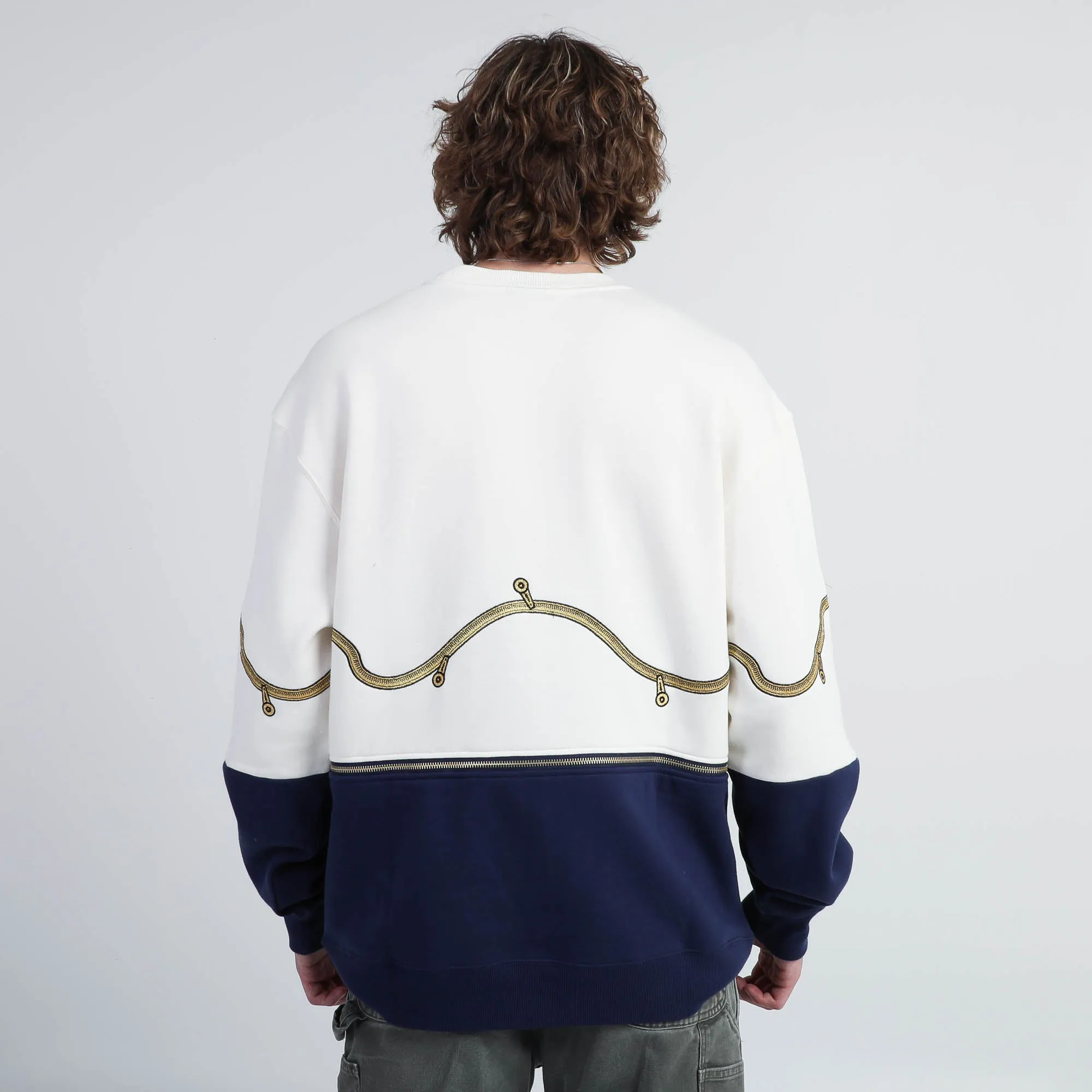 Golden Wind Bucciarati Zip Panel Sweatshirt