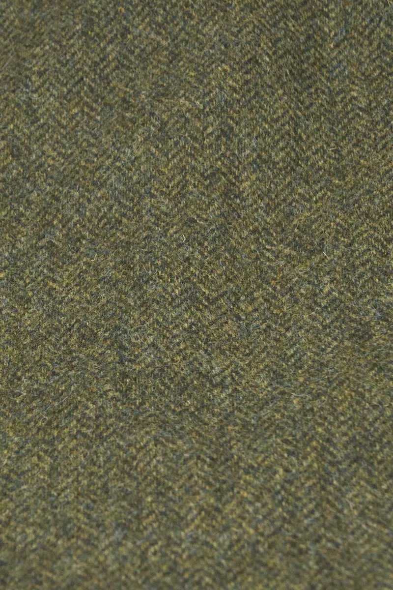 Lorne Blue Herringbone Tweed Fabric