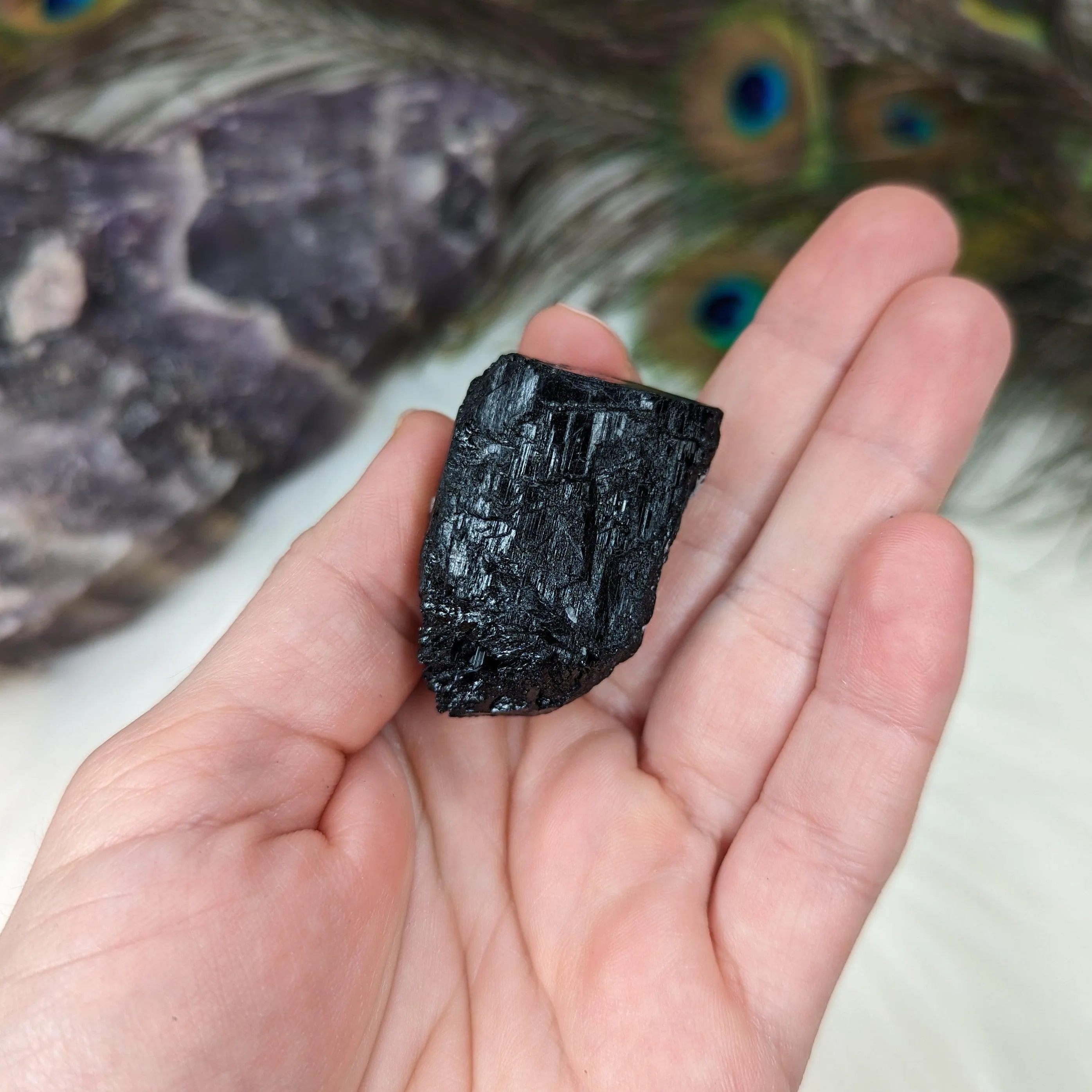 Black Tourmaline Gemmy Crystal