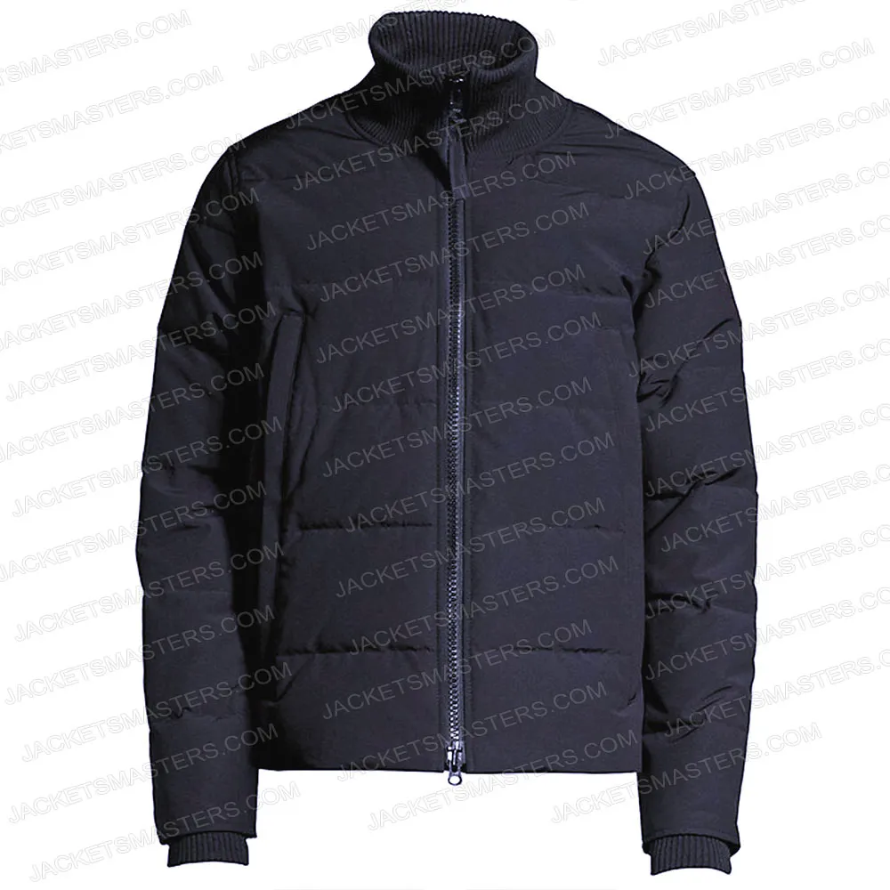 Jason Beghe Blue Puffer Jacket