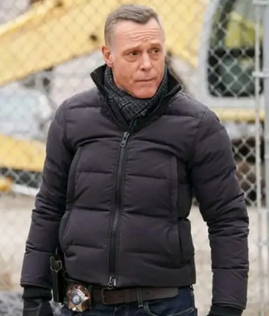 Jason Beghe Blue Puffer Jacket