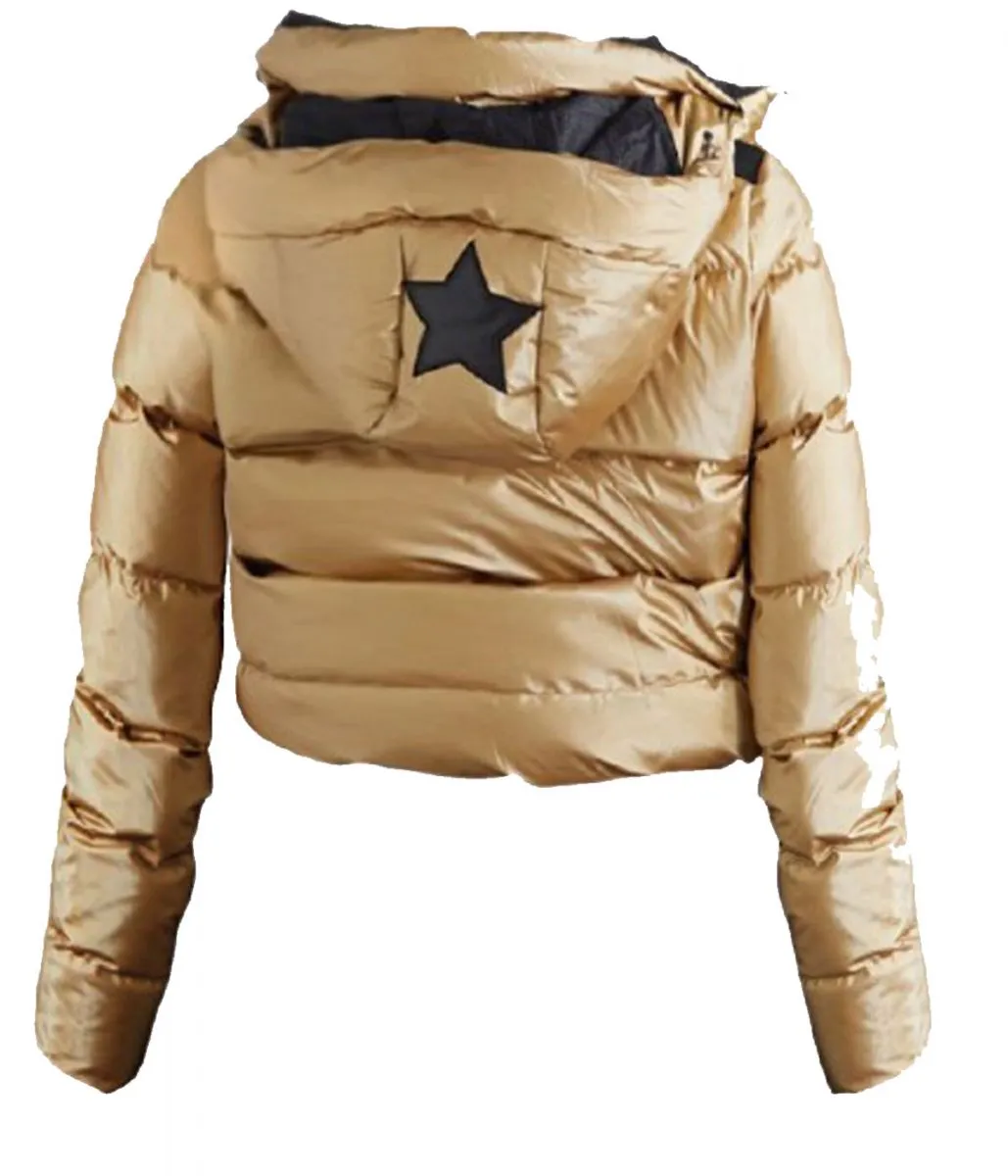 Juno Temple Ted Lasso Puffer Jacket Hooded