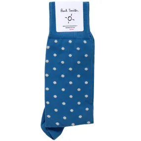 Turquoise Paul Smith Fernando Polka Dot Socks