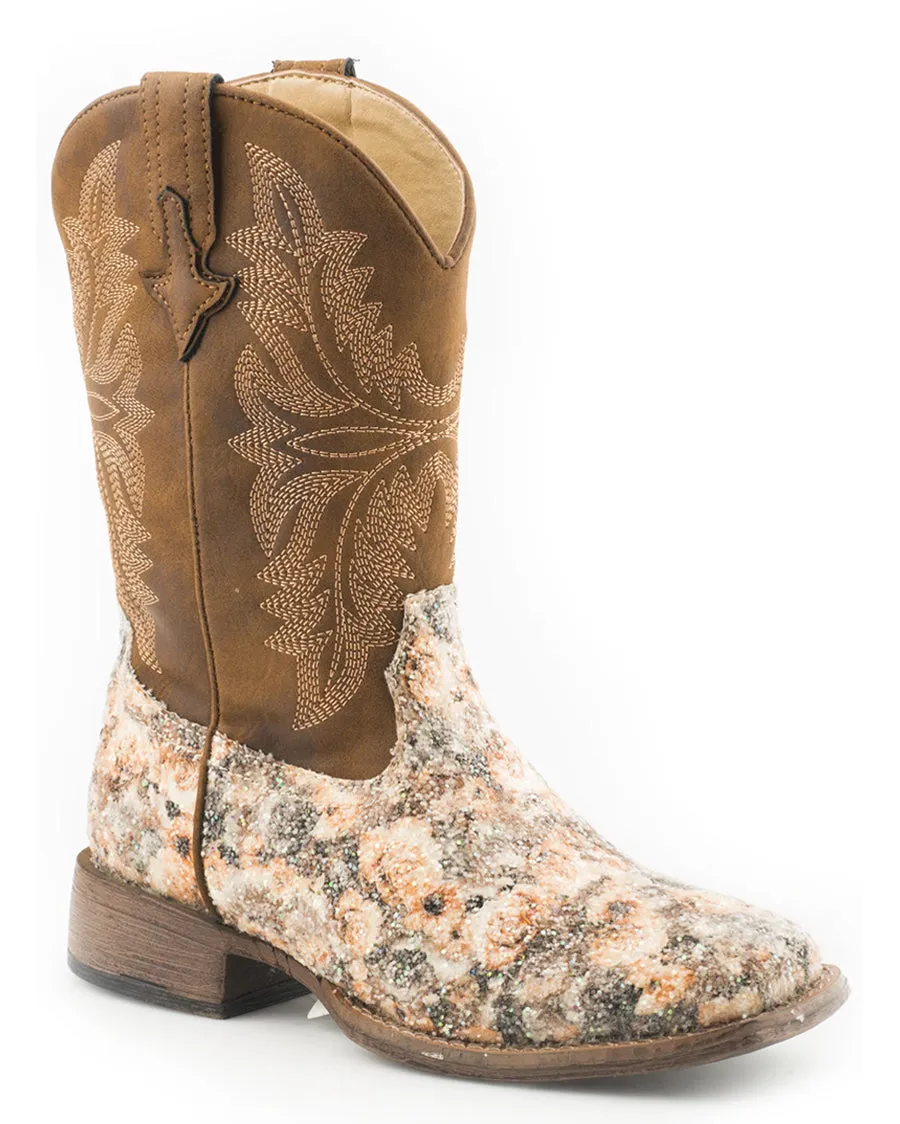 Kids Claire Glitter Western Boots