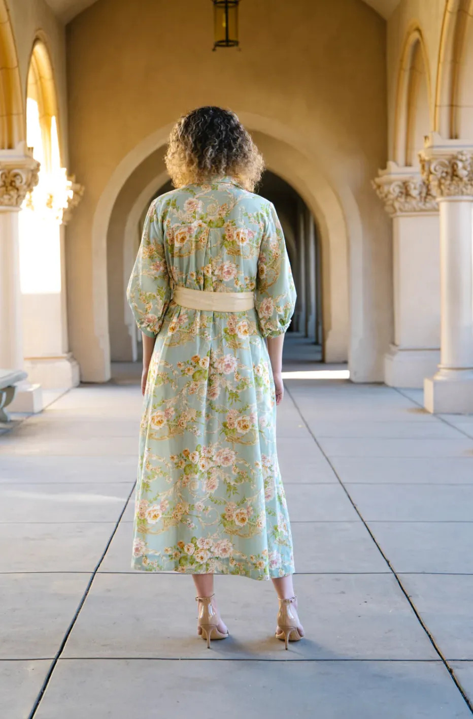 Mint Floral Farleigh Dress