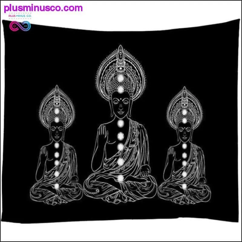 Large Retro Buddha Galaxy Tapestries