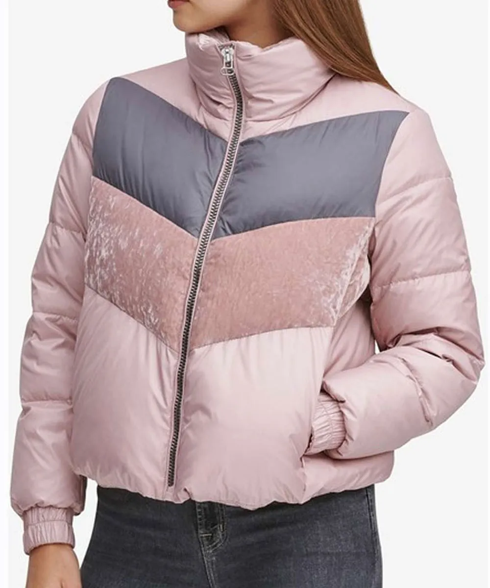 Odeya Rush Puffer Pink Jacket