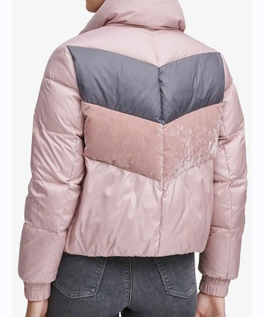 Odeya Rush Puffer Pink Jacket