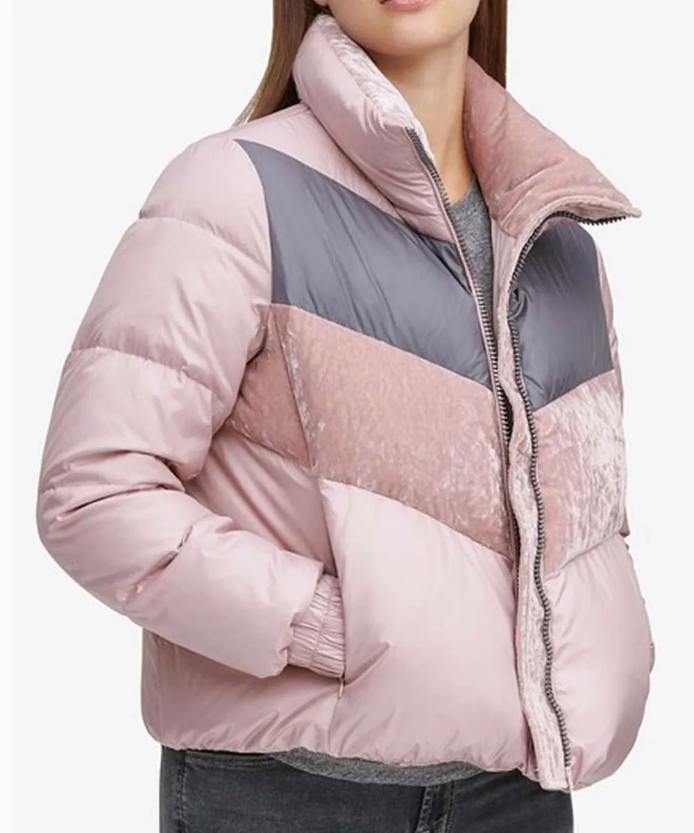 Odeya Rush Puffer Pink Jacket