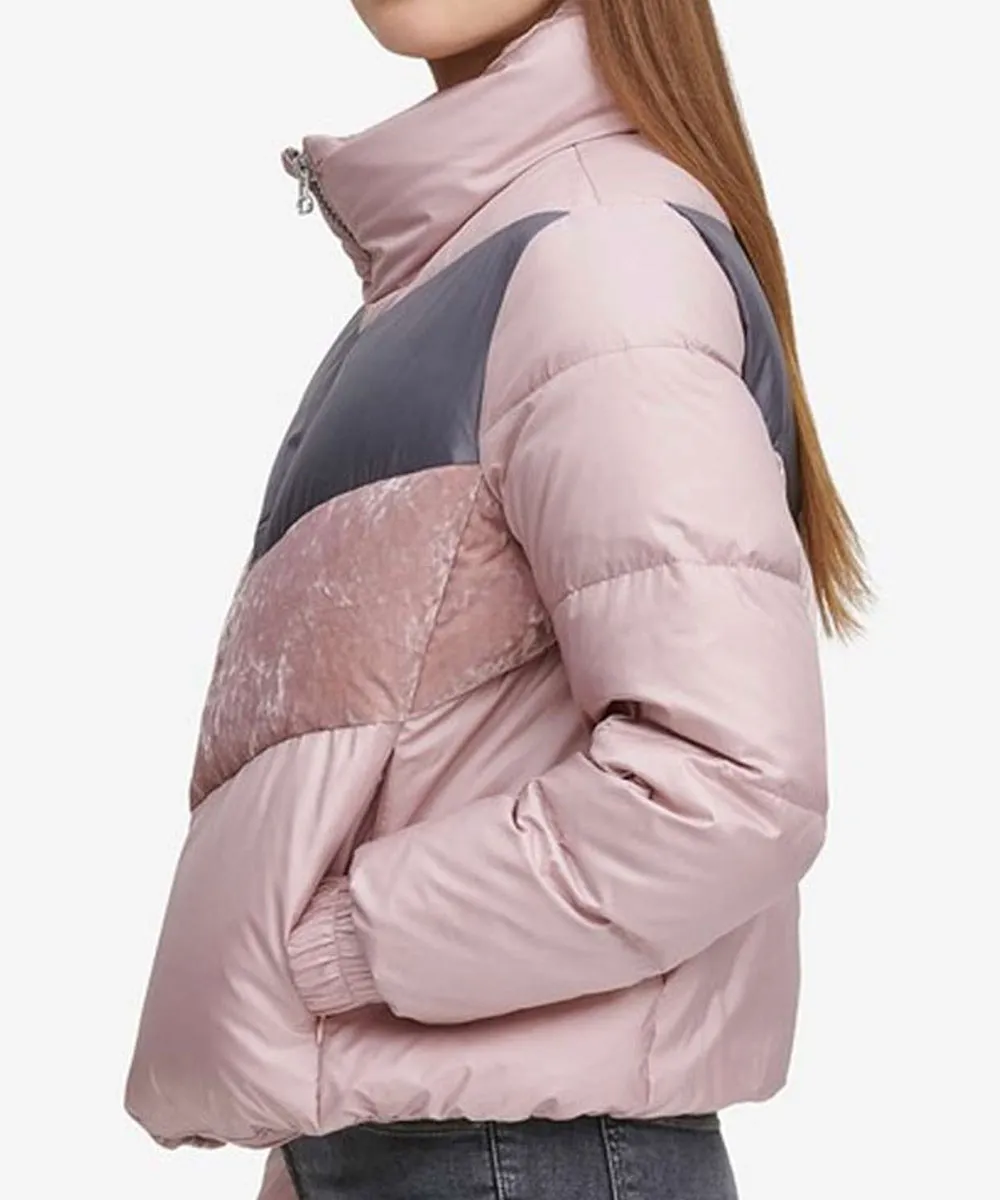 Odeya Rush Puffer Pink Jacket